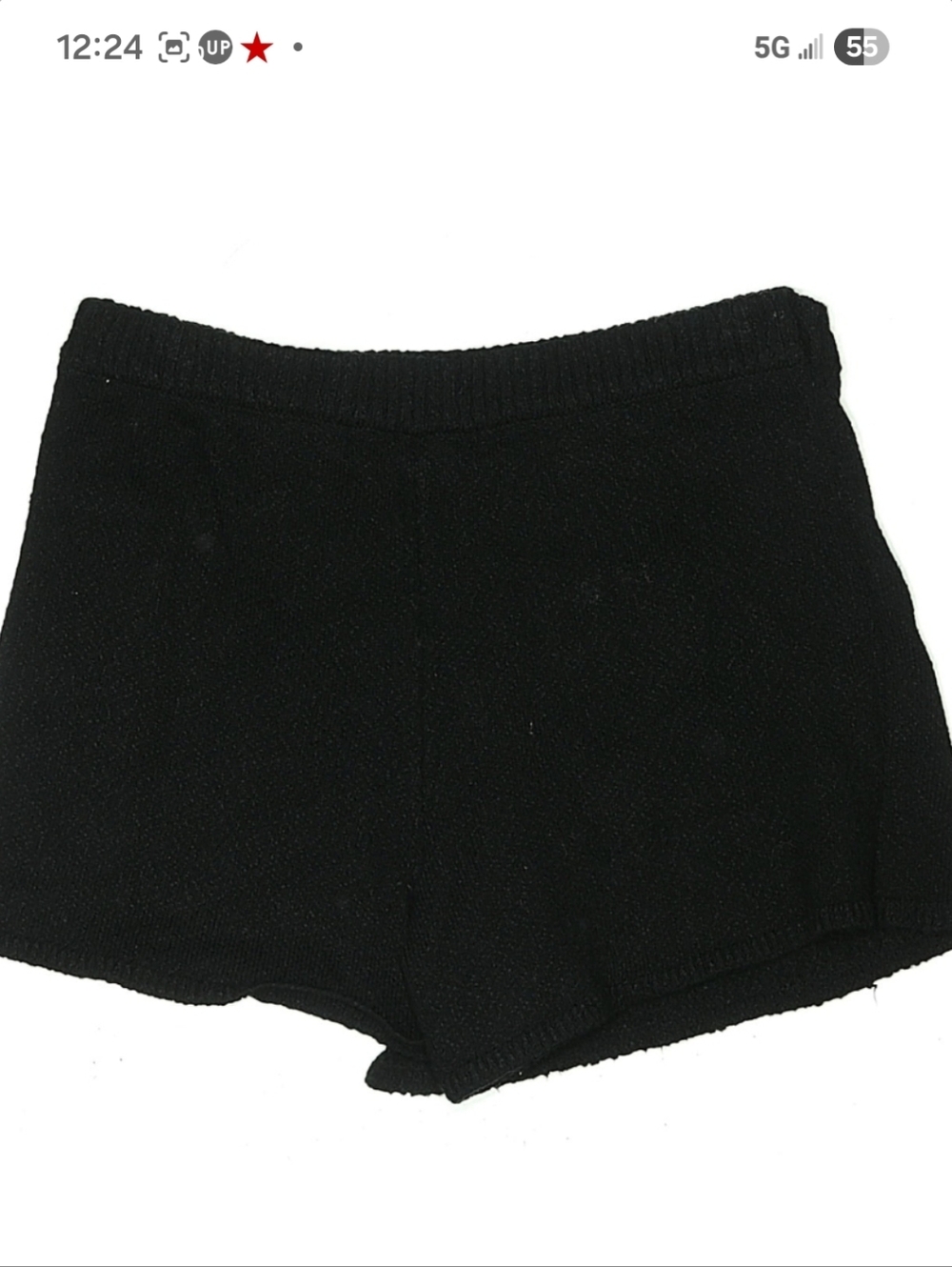 💥Sale💥FP Beach Elegant Black Knit Wrap Skort With Button Detail - Picture 6 of 8
